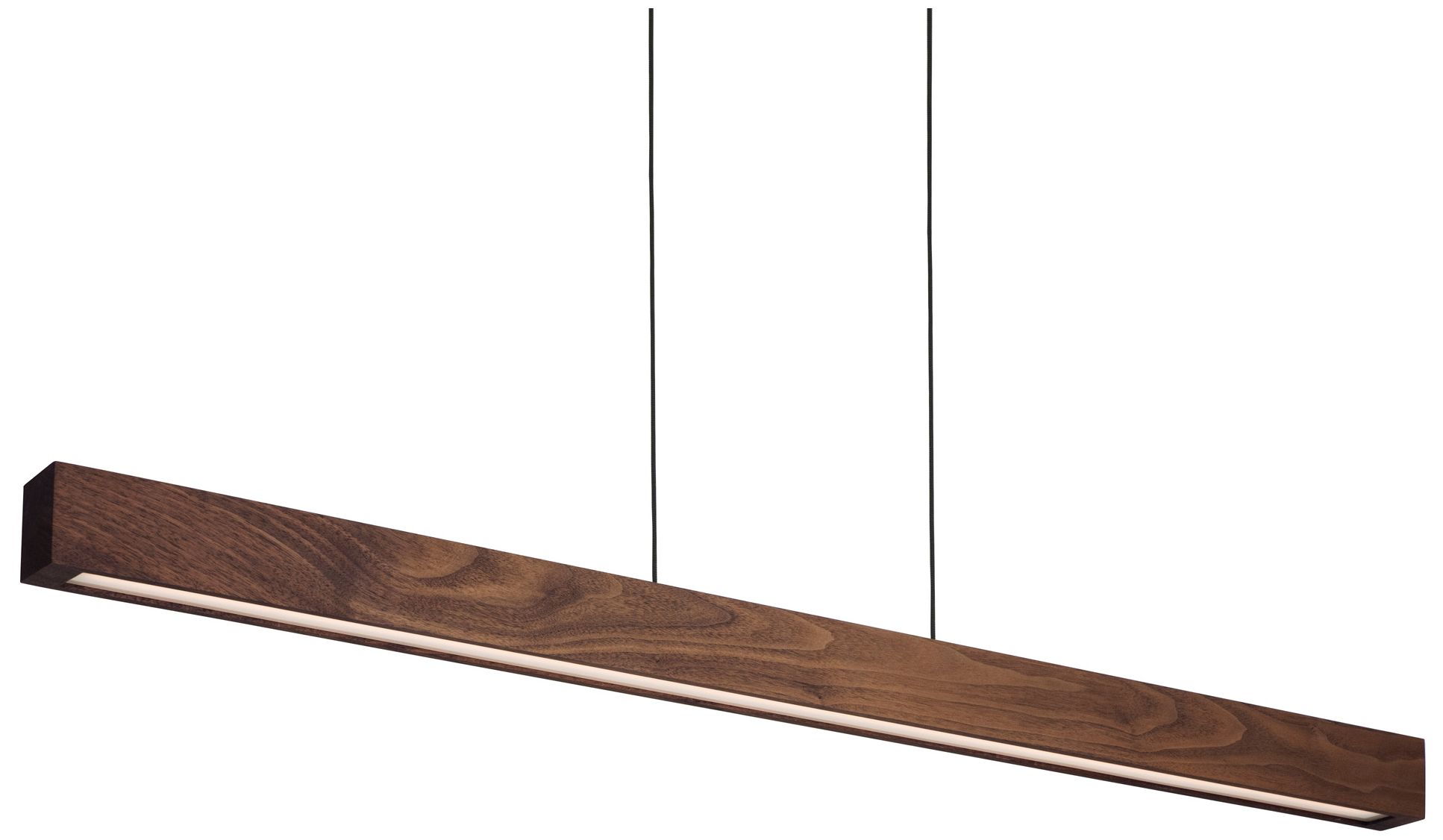 Una 48" Walnut Uplight & Downlight Dimmable 4000K LED Linear Penda