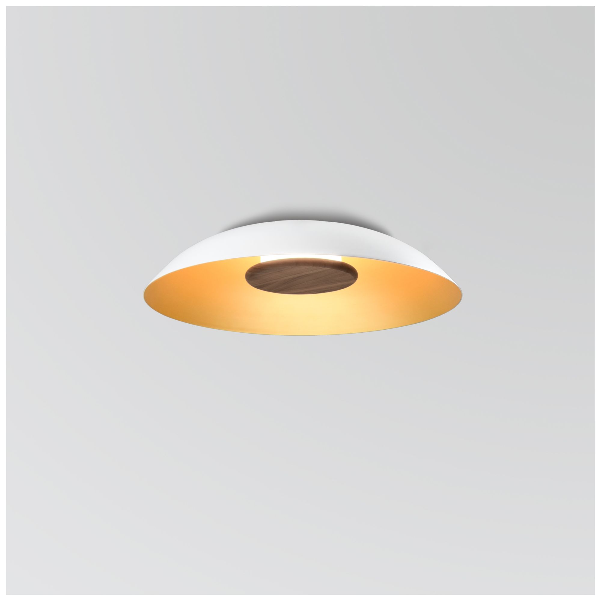 Volo 24" Cava White & Brushed Brass 3000K LED Flush Mount