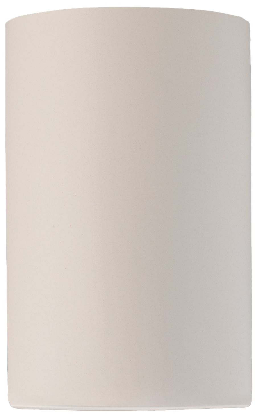 Ambiance Cylinder 7.75" Matte White Closed Top & Bottom Outdoor Wa