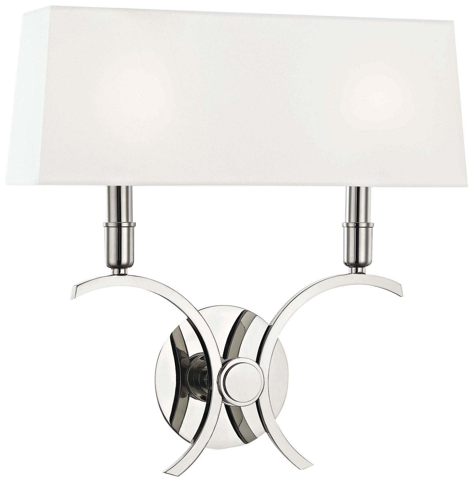 Mitzi Gwen 14 3/4" High Polished Nickel 2-Light Wall Sconce