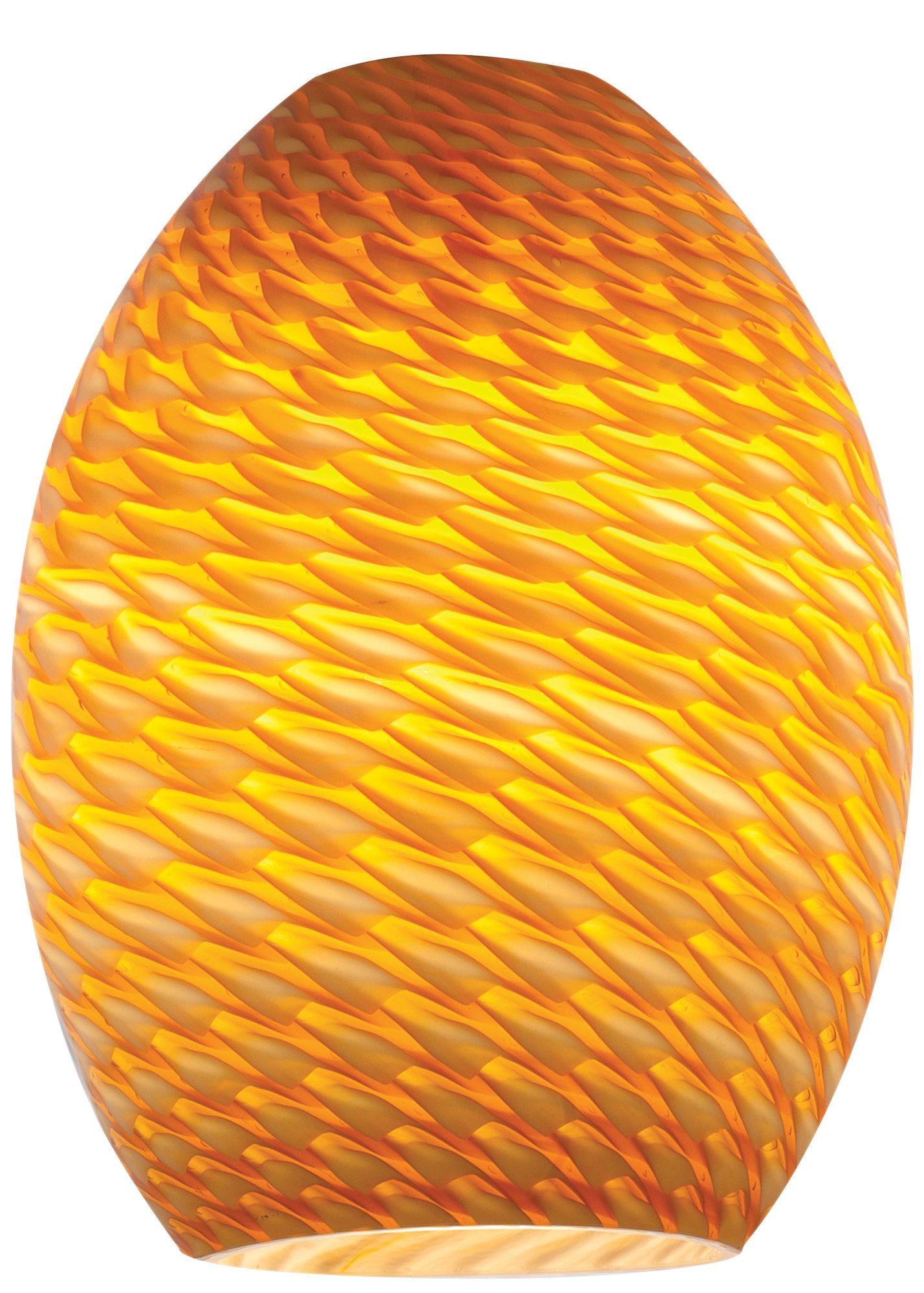 FireBird - Brandy Pendant Glass Shade - Amber Firebird Glass Finish