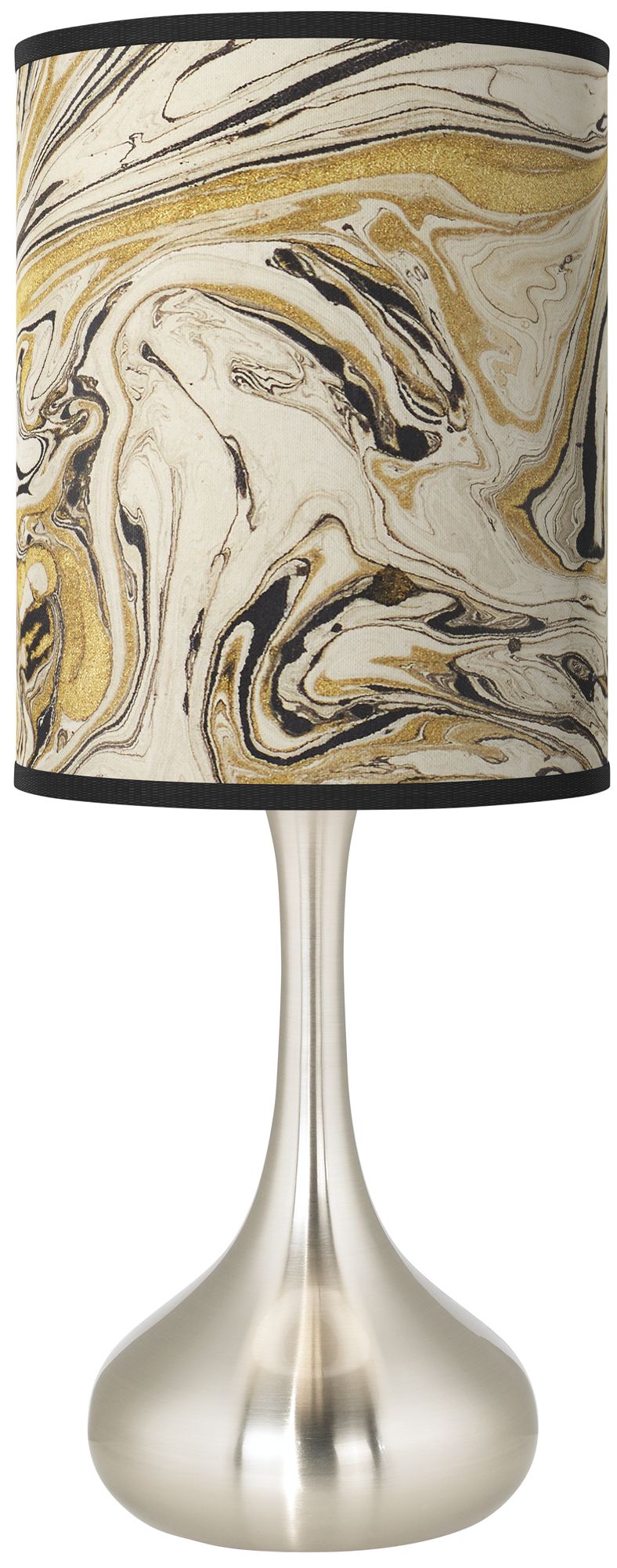 Venetian Marble Giclee Modern Droplet Table Lamp