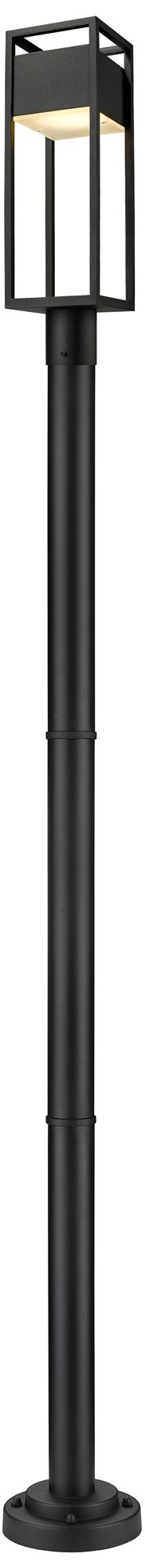 Z-Lite 1 Light Outdoor Post Mounted Fixture in Black Finish