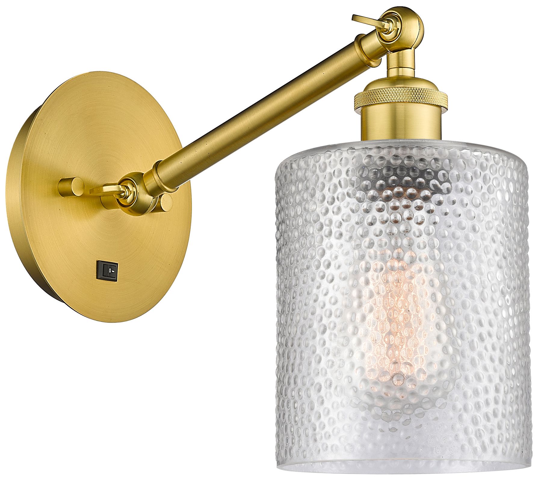 Ballston Cobbleskill 5" LED Sconce - Gold Finish - Clear Shade