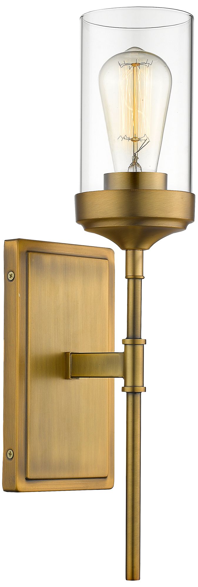 Z-Lite Calliope 1 Light Wall Sconce in Foundry Brass