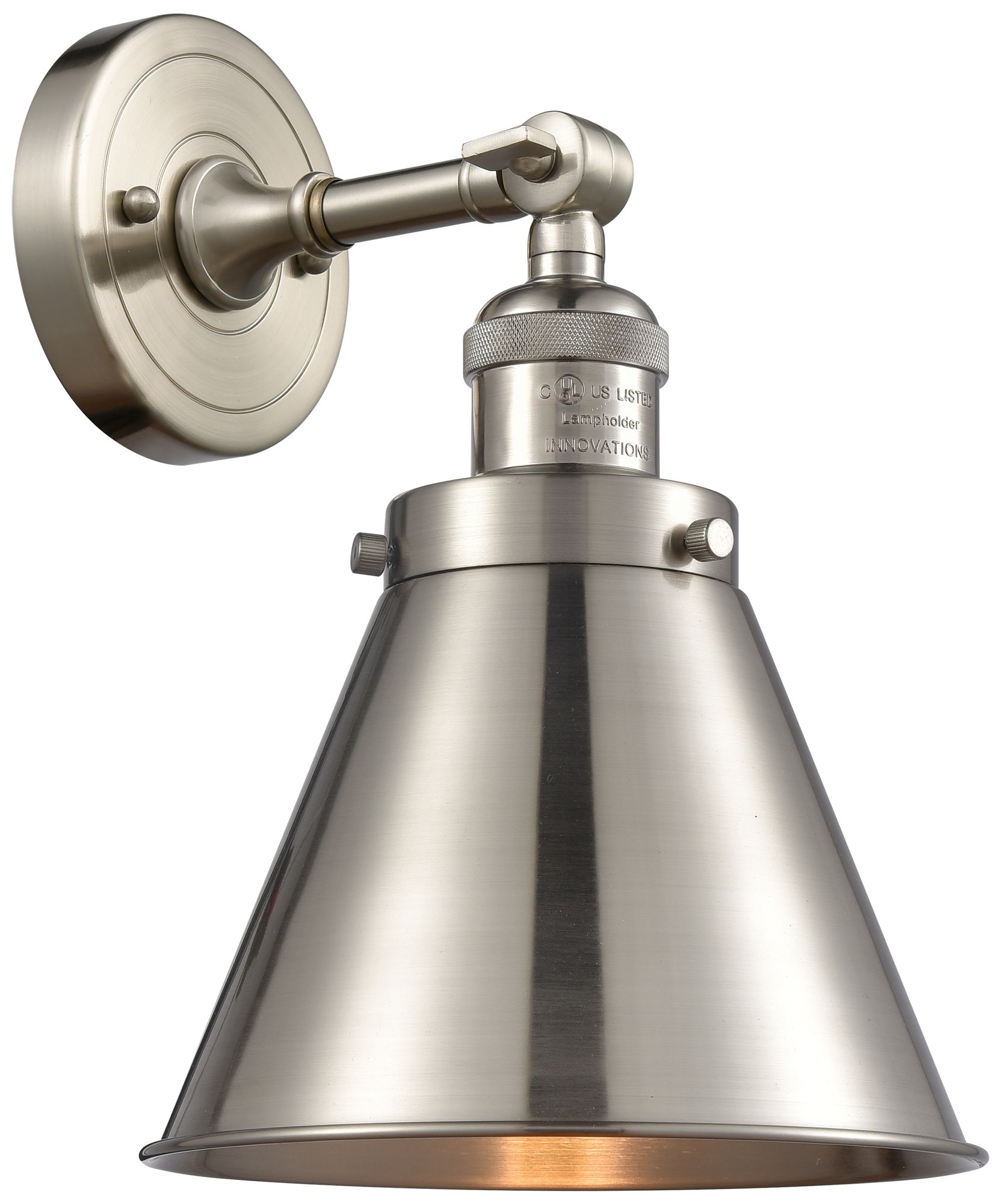 Appalachian 8" Brushed Satin Nickel Sconce