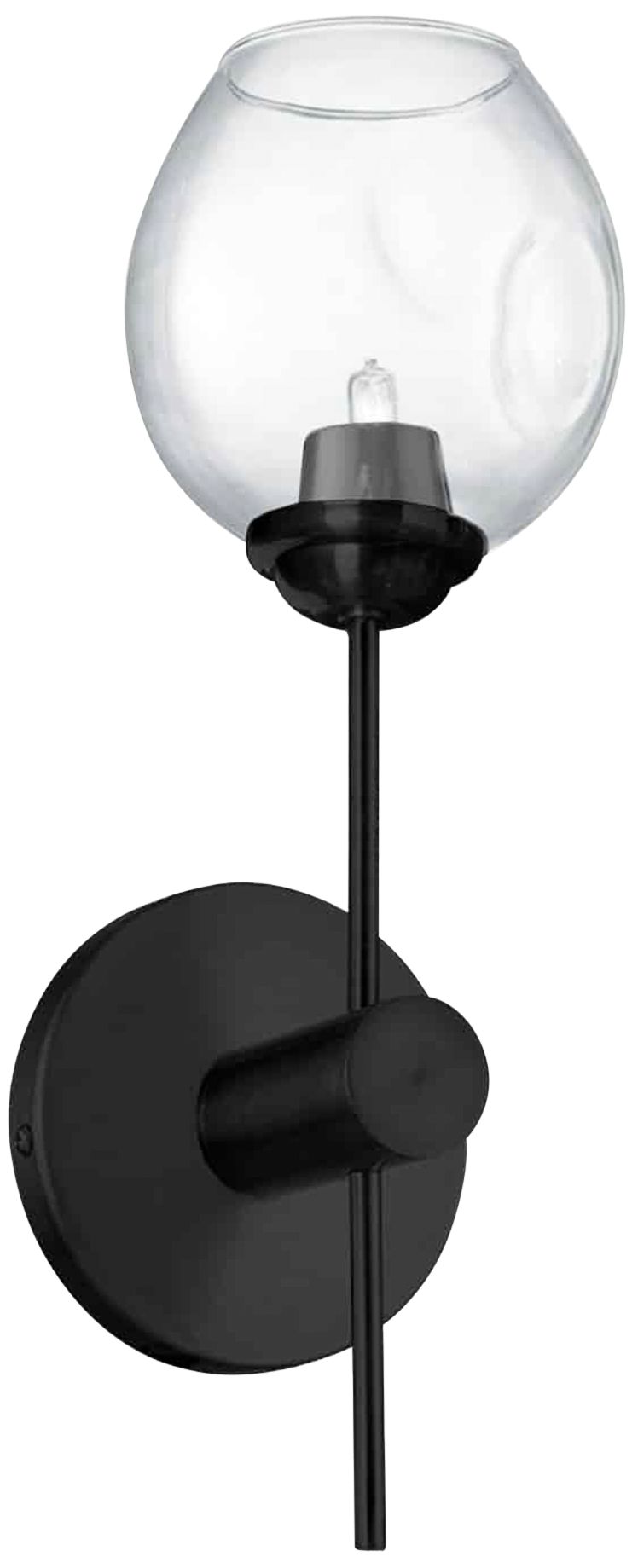 Abii 14 3/4" High Painted Black Wall Sconce