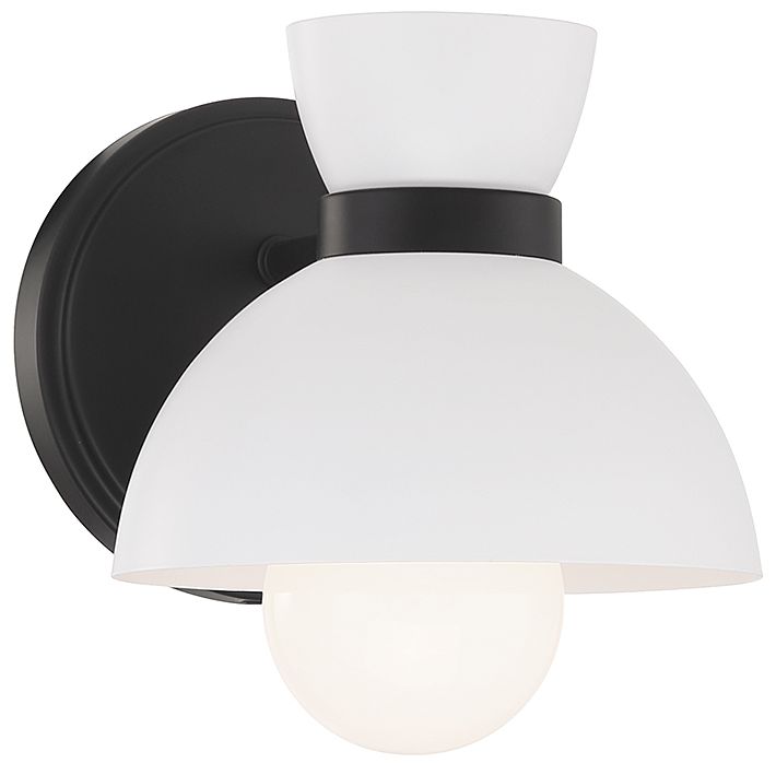 Savoy House Meridian 7" Wide Matte Black 1-Light Wall Sconce