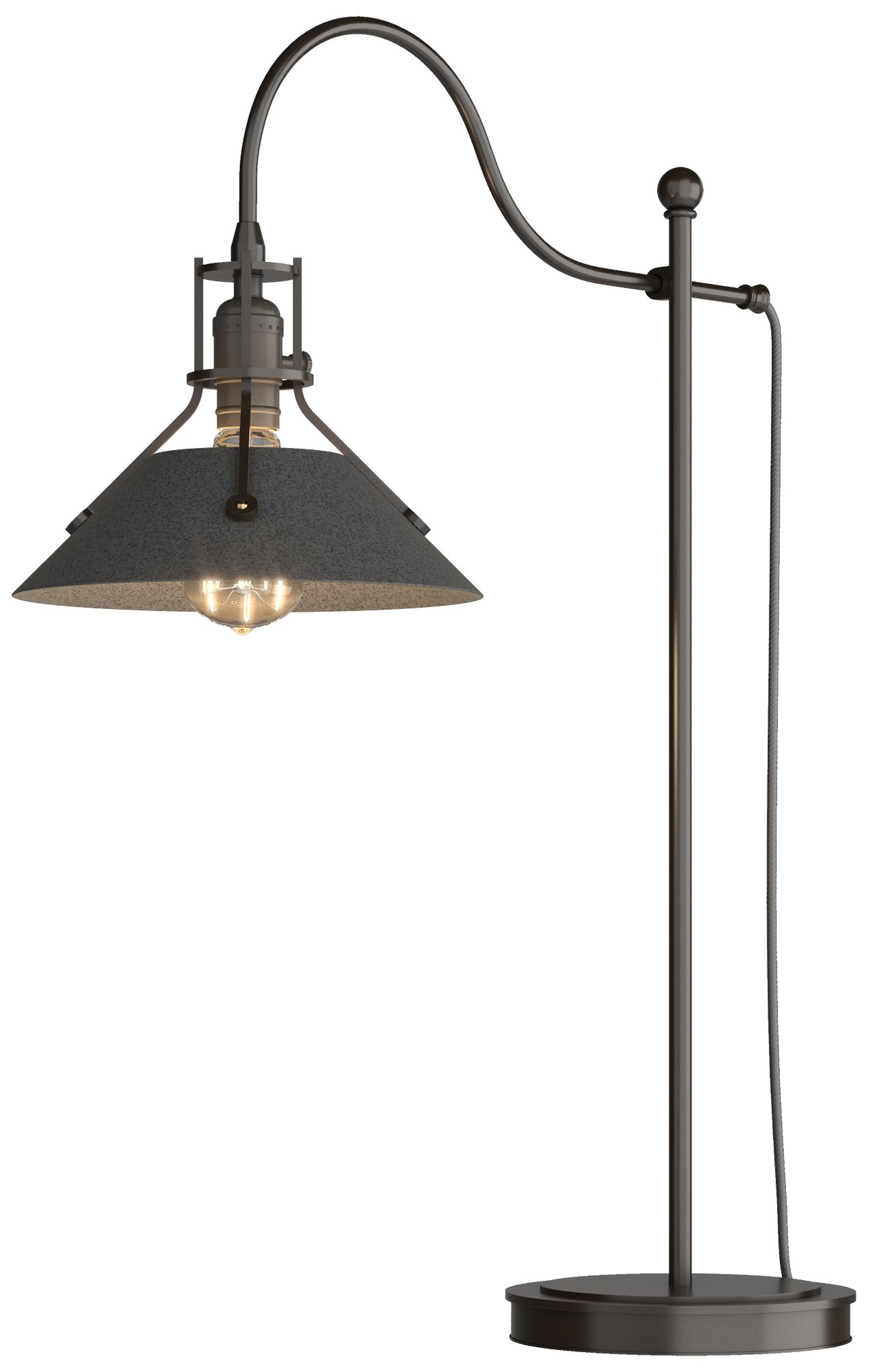 Henry 27.1"H Natural Iron Accented Oil Rubbed Bronze Table Lamp