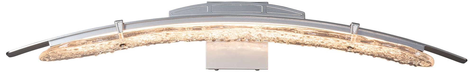 Glissade 5" High Clear Glass Sterling LED Sconce