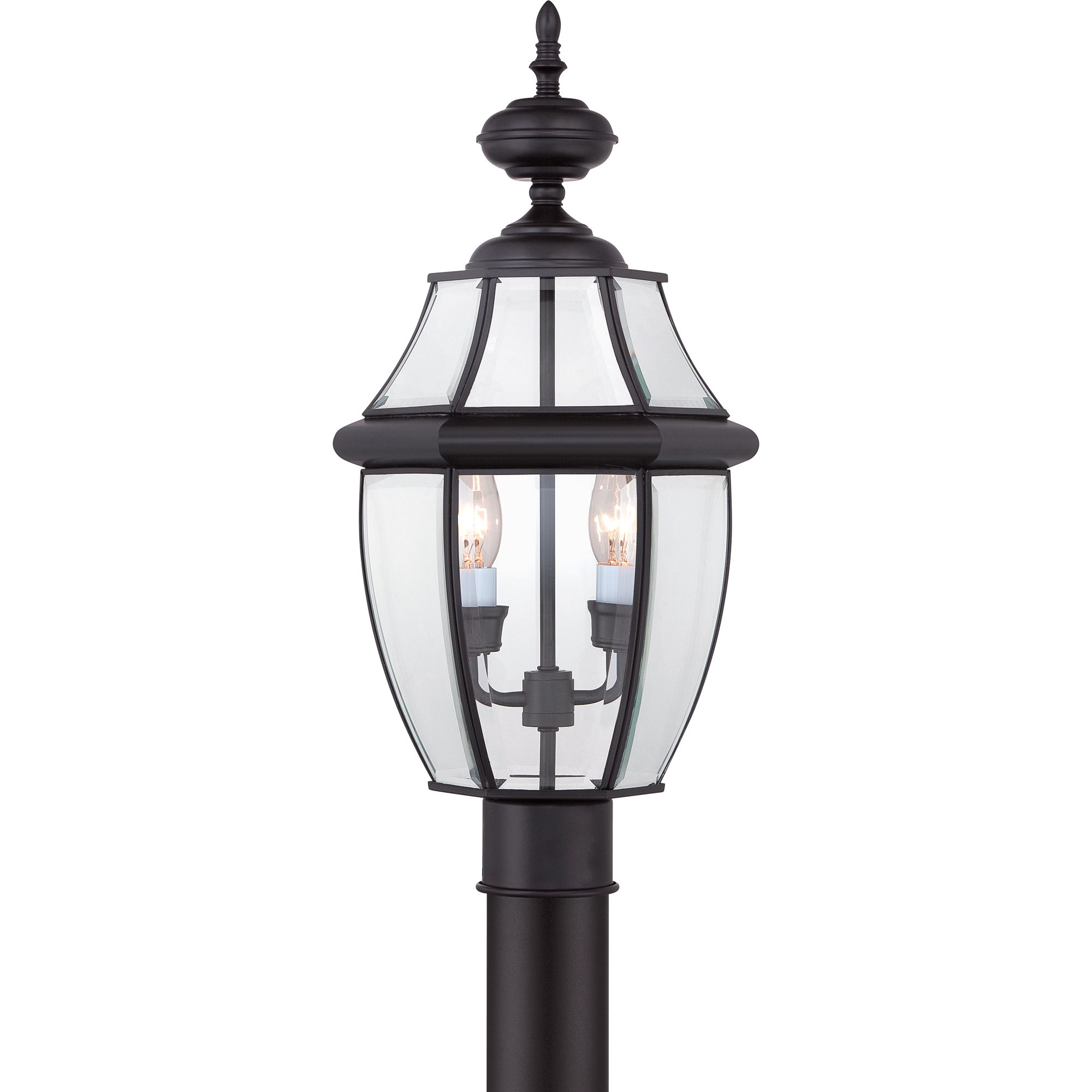 Quoizel Newbury 21"H Mystic Black 2-Light Outdoor Post Light