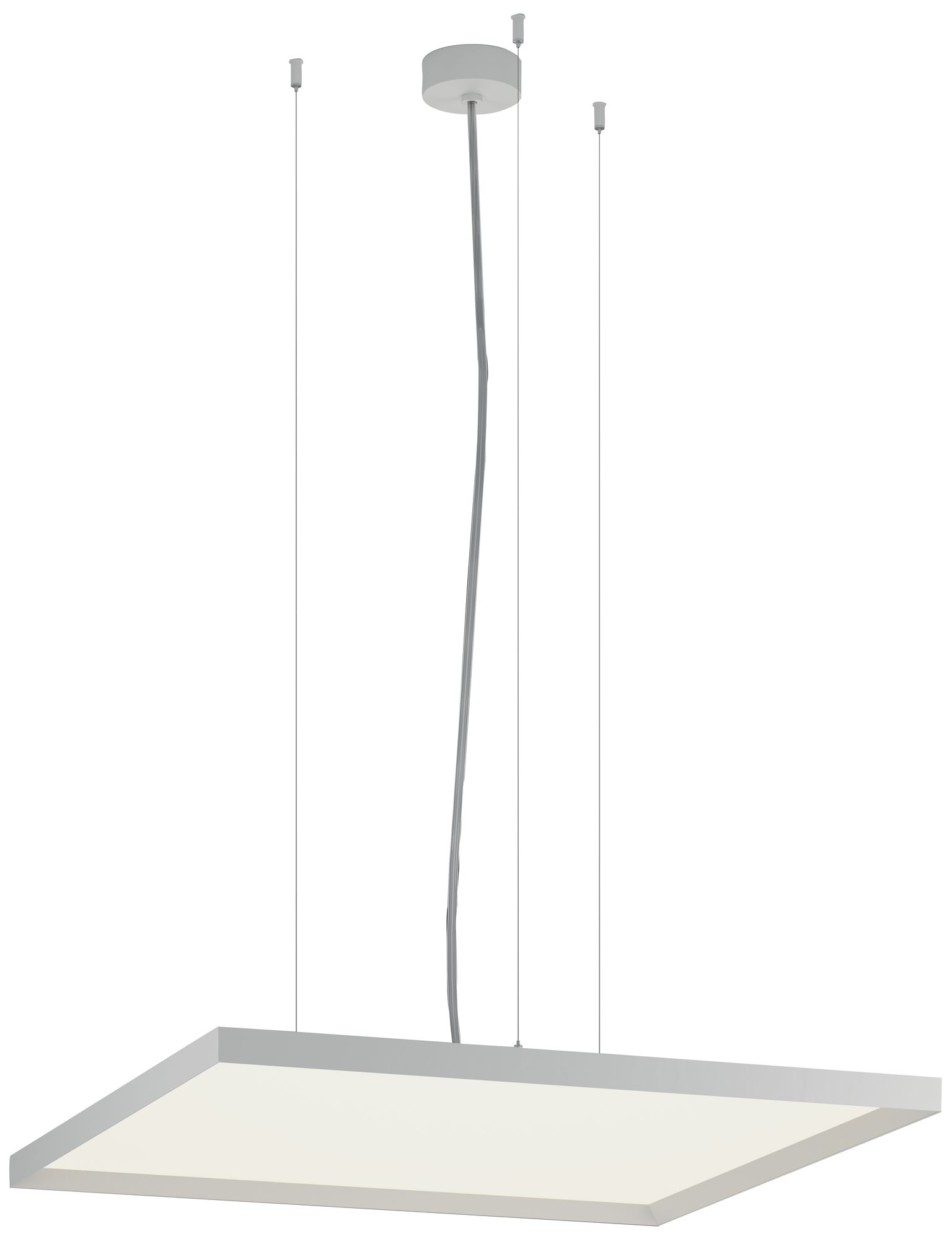 Bina - LED Pendant Square - White - Direct and Indirect Light Output