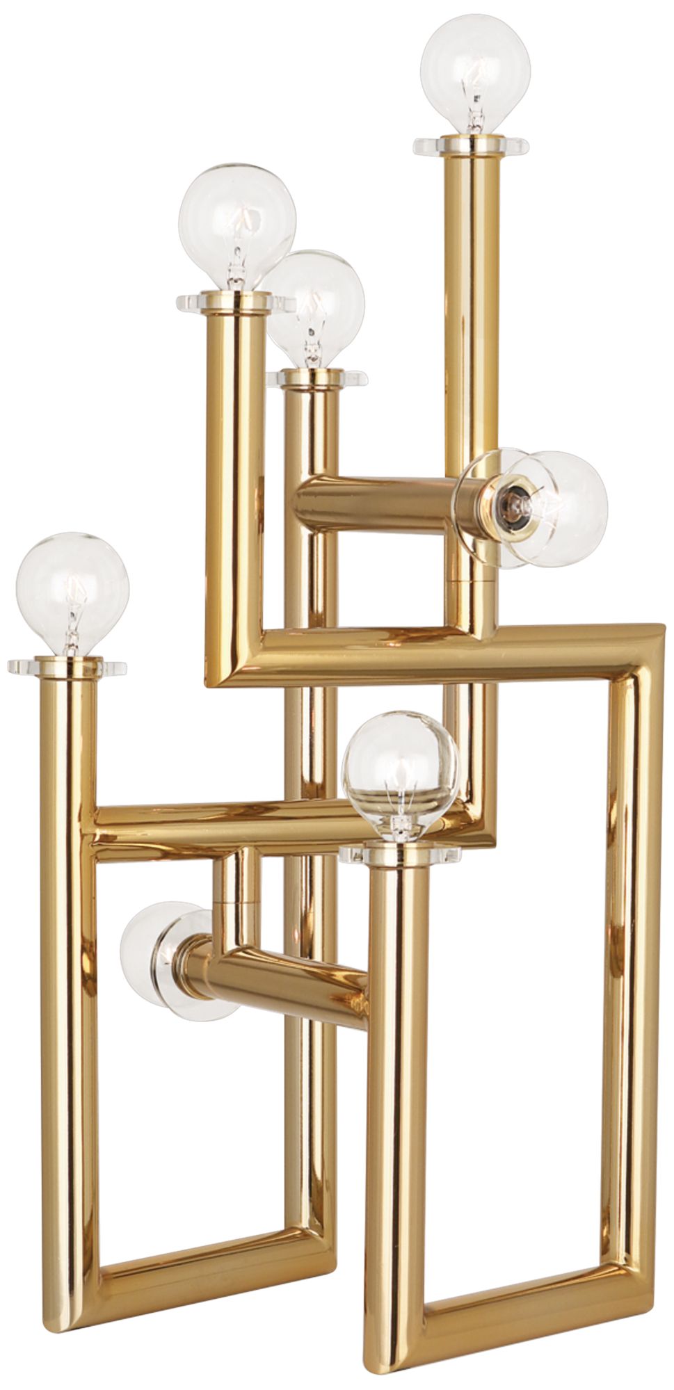 Jonathan Adler Milano Polished Brass Metal 7-Light Table Lamp