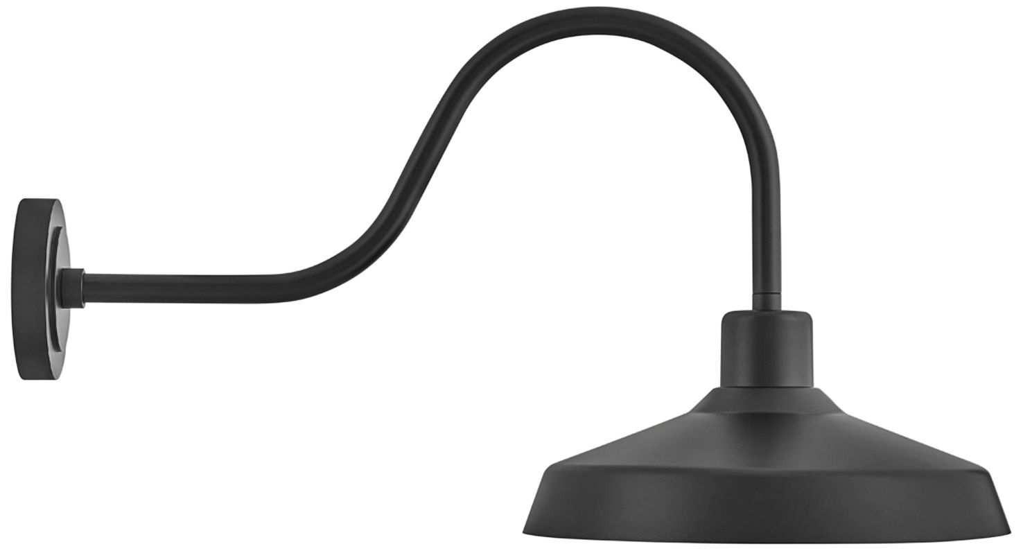 Hinkley Forge 17 1/2" High Black Outdoor Wall Light