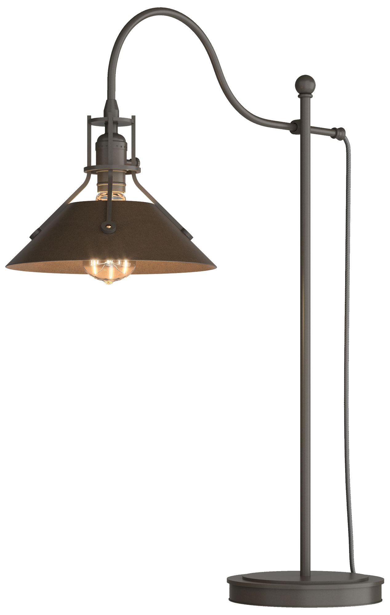 Henry 27.1" High Bronze Accented Dark Smoke Table Lamp