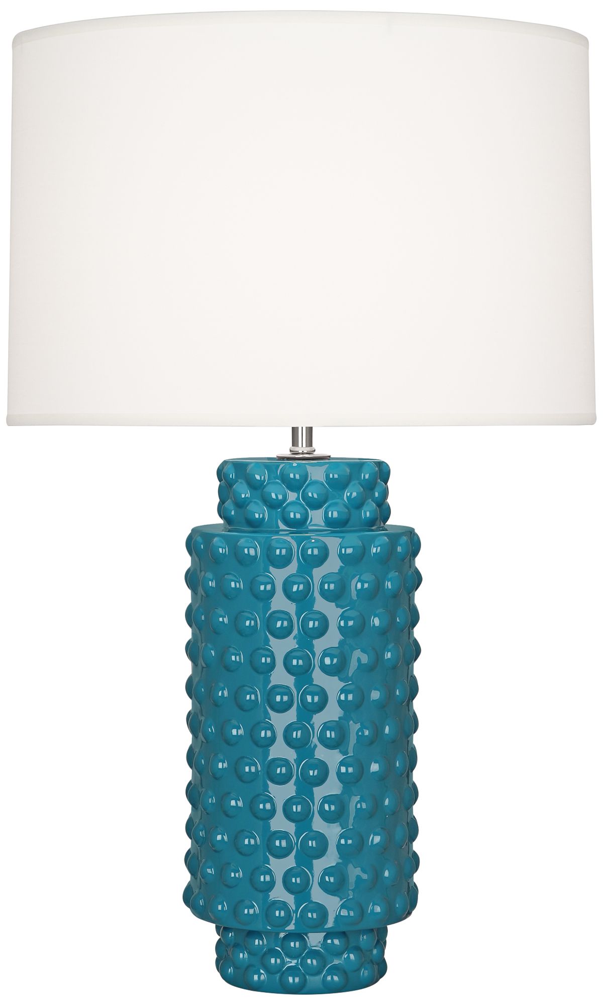 Robert Abbey Dolly Peacock Ceramic Table Lamp