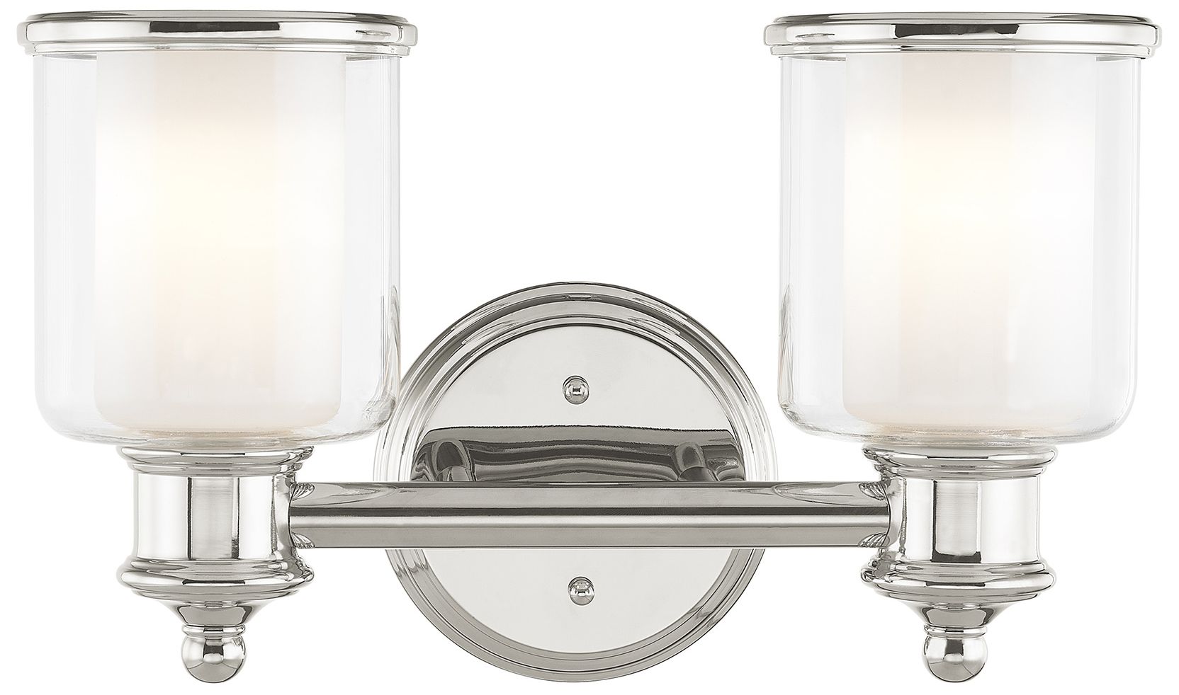 2 Light Polished Nickel Bath Vanity