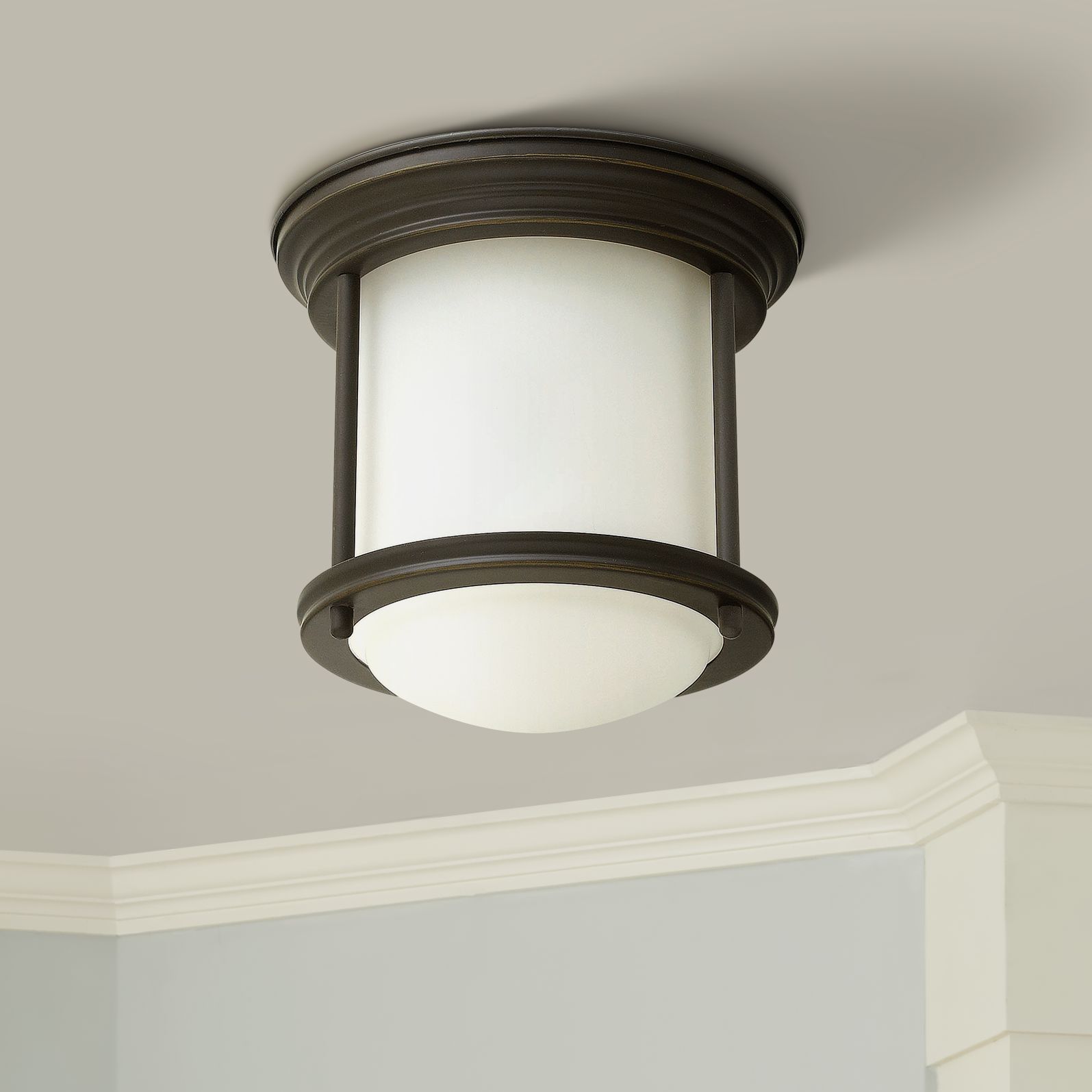 Hinkley Hadley 7 3/4" Wide Oil Rubbed Bronze Ceiling Light