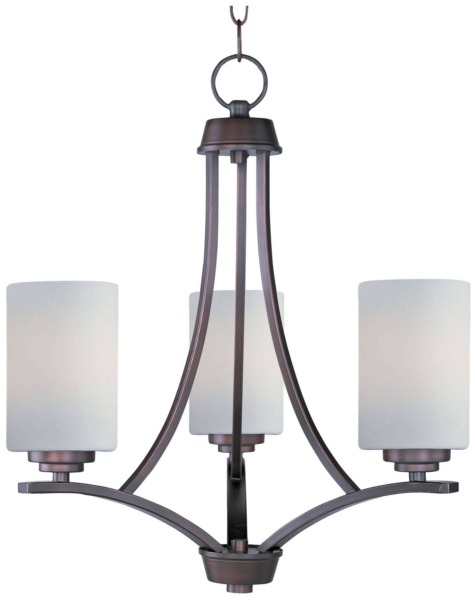 Deven 3-Light 18" Wide Oil Rubbed Bronze Chandelier