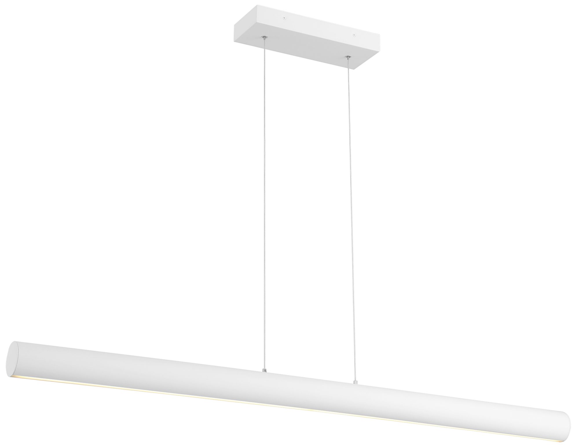 Carmel 48" Wide Matte White LED Island Pendant