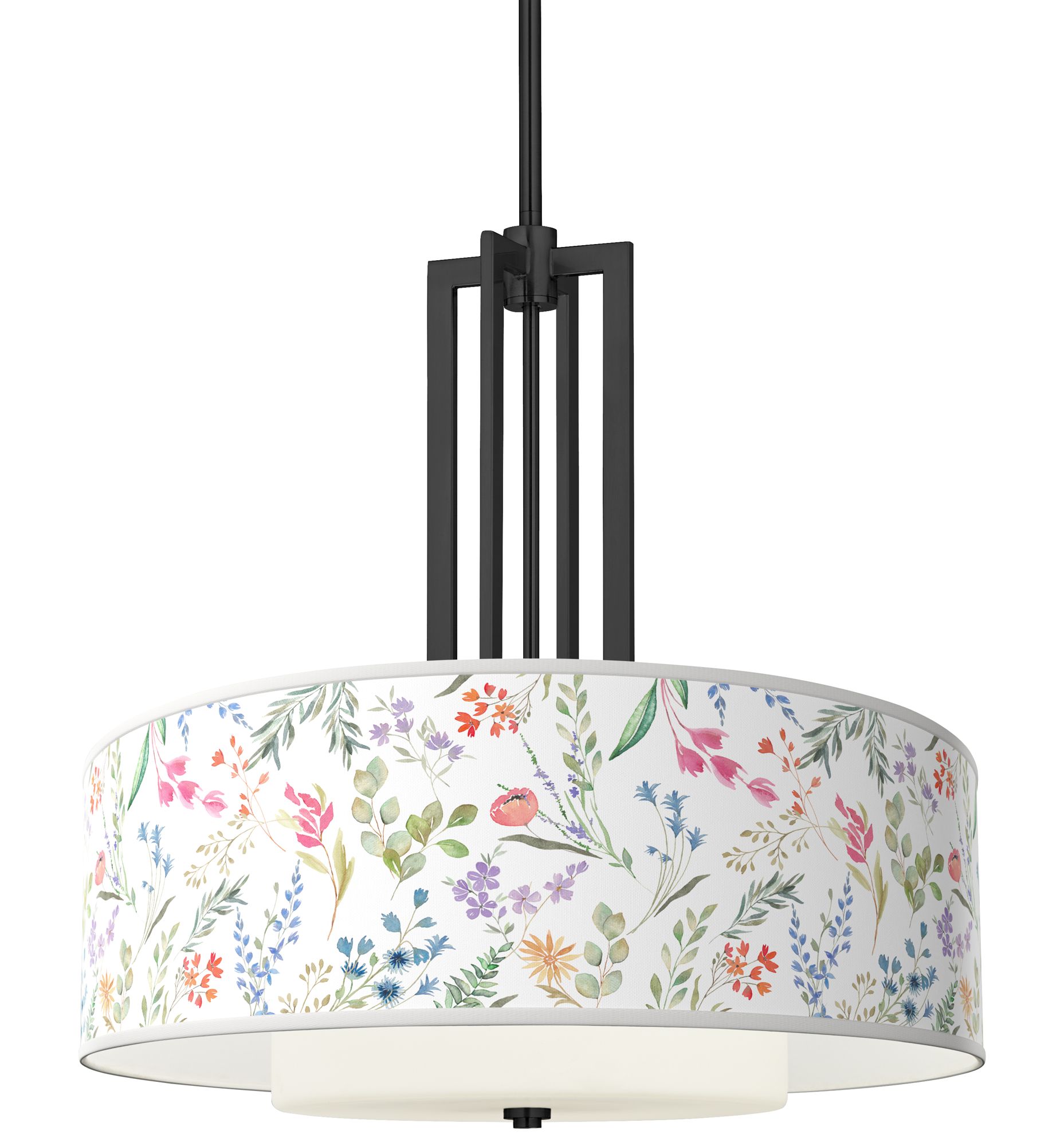 Spring's Joy Carey 24" Black 4-Light Chandelier