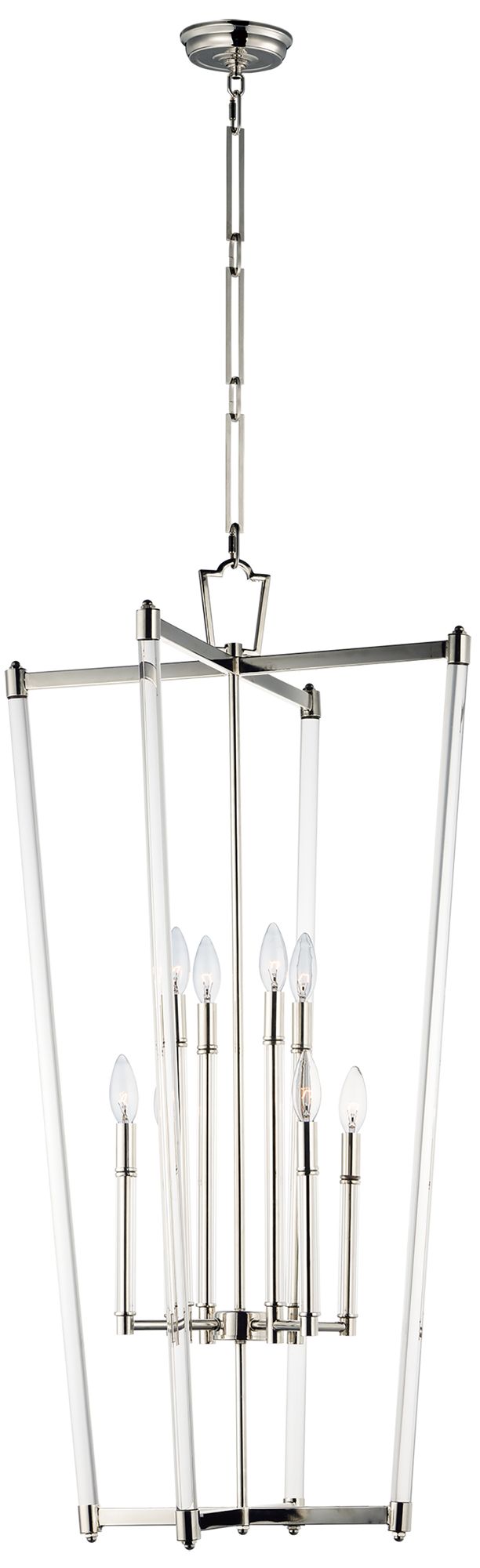 Lucent 8 Light 21.25" Wide Polished Nickel Pendant Light