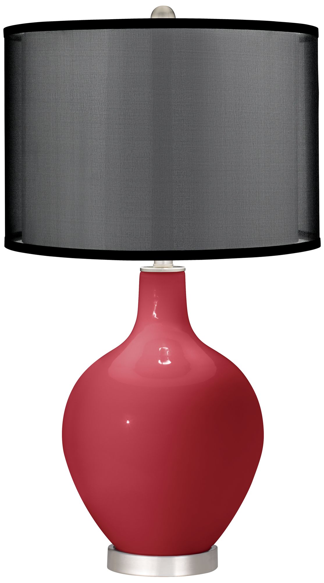 Samba Ovo Table Lamp with Organza Black Shade