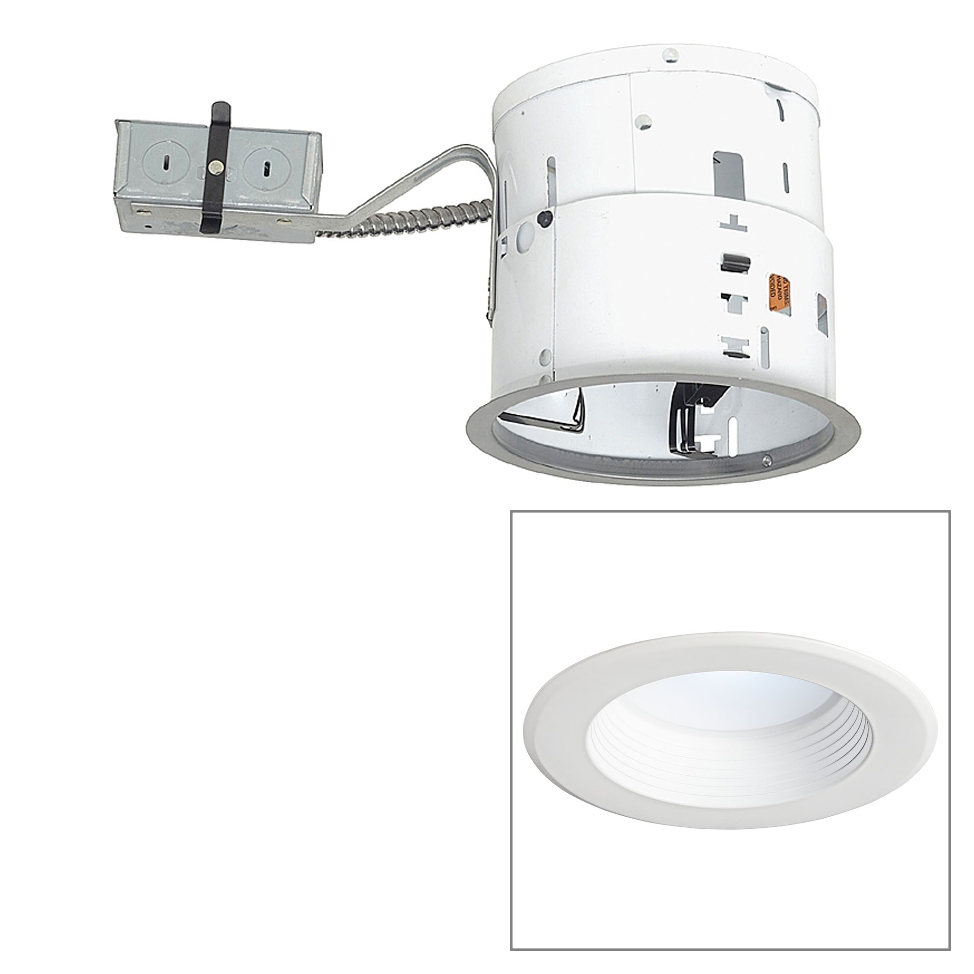 6" Non-IC Remodel 12W 850lm LED Complete Recessed Light Kit