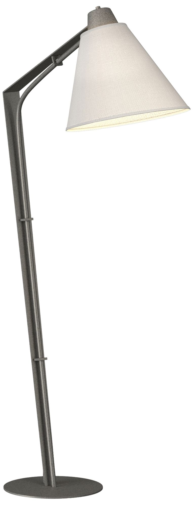 Reach 55.2" High Natural Iron Floor Lamp With Natural Anna Shade