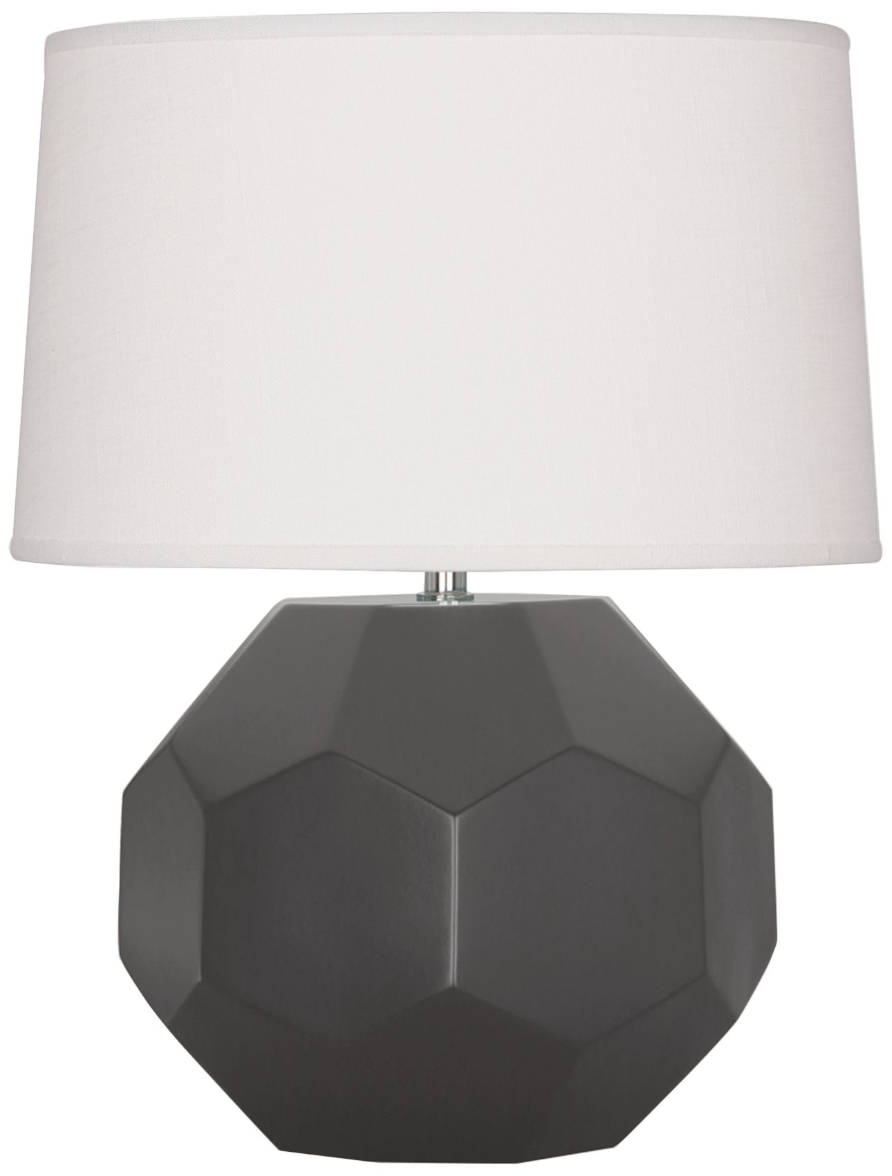 Franklin 16 1/2"H Matte Ash Glazed Ceramic Accent Table Lamp