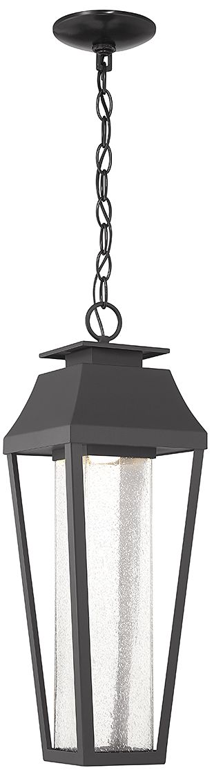 Brookline LED Outdoor Dark Sky Hanging Lantern in Matte Black