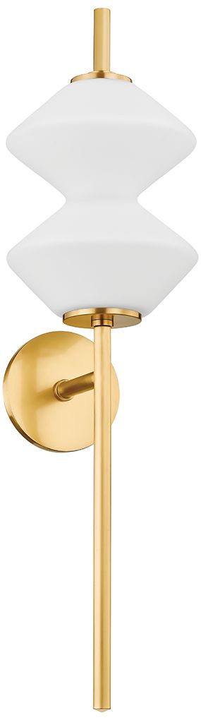 Hudson Valley Barrow 8.5" Wide Aged Brass 1 Light LED Wall Sconce