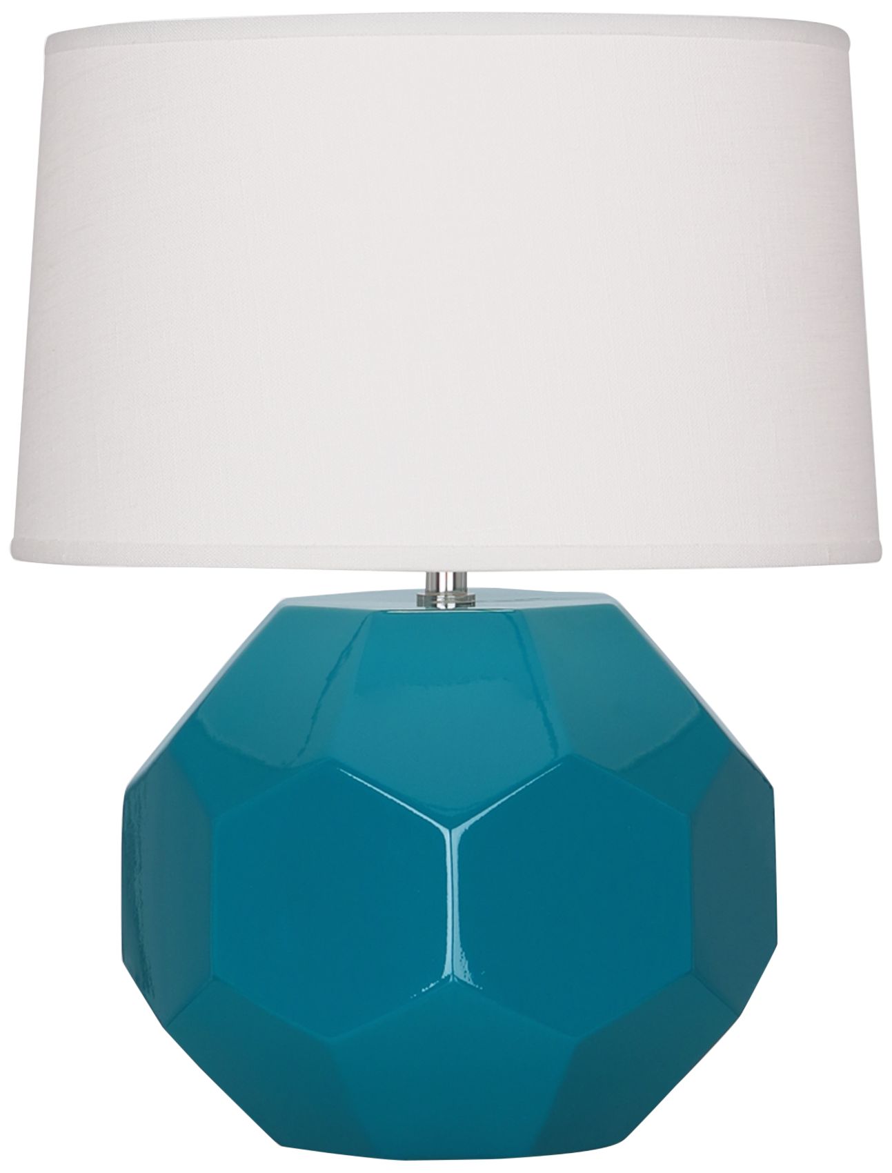 Franklin 16 1/2"H Peacock Glazed Ceramic Accent Table Lamp