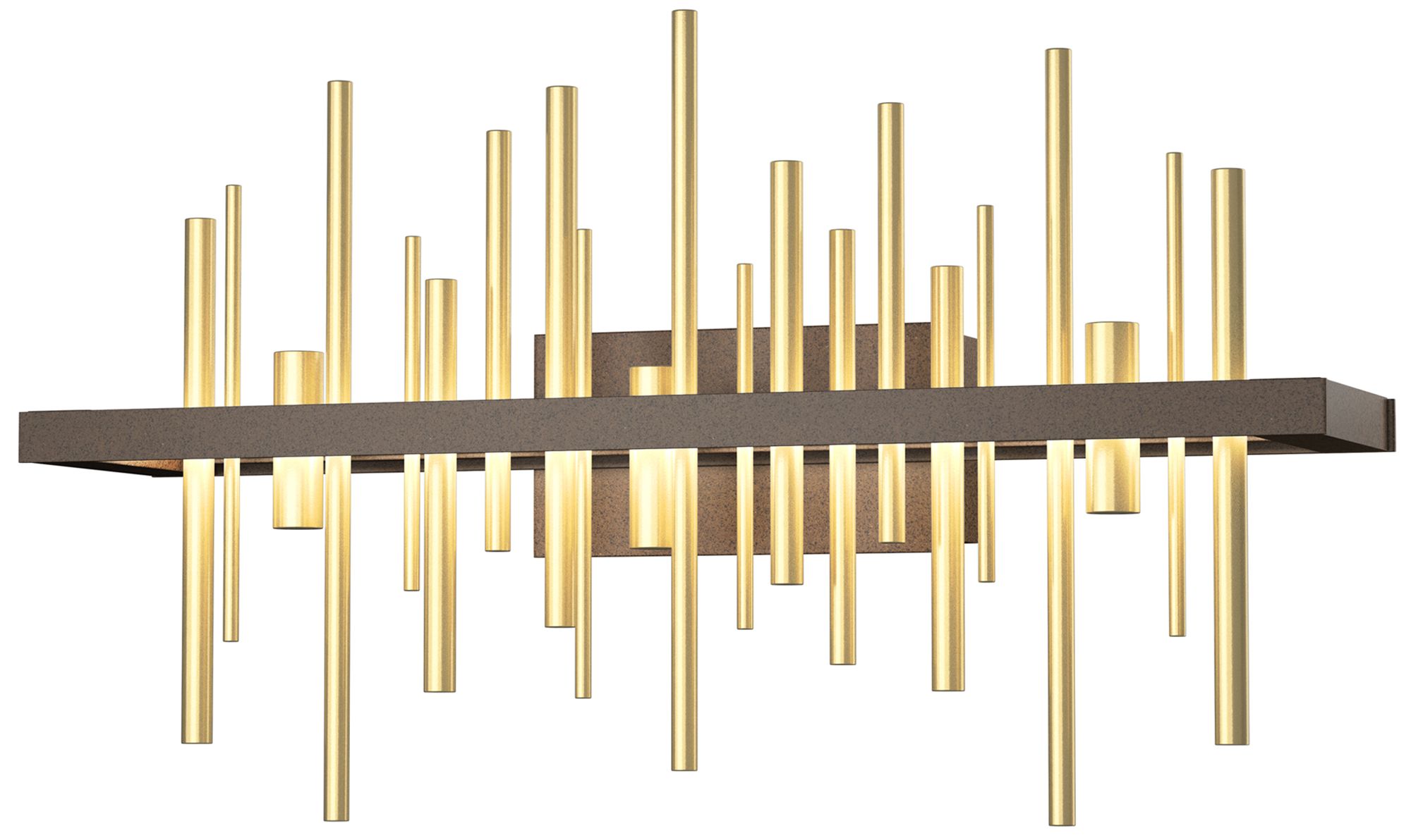 Cityscape LED Sconce - Bronze - Modern Brass