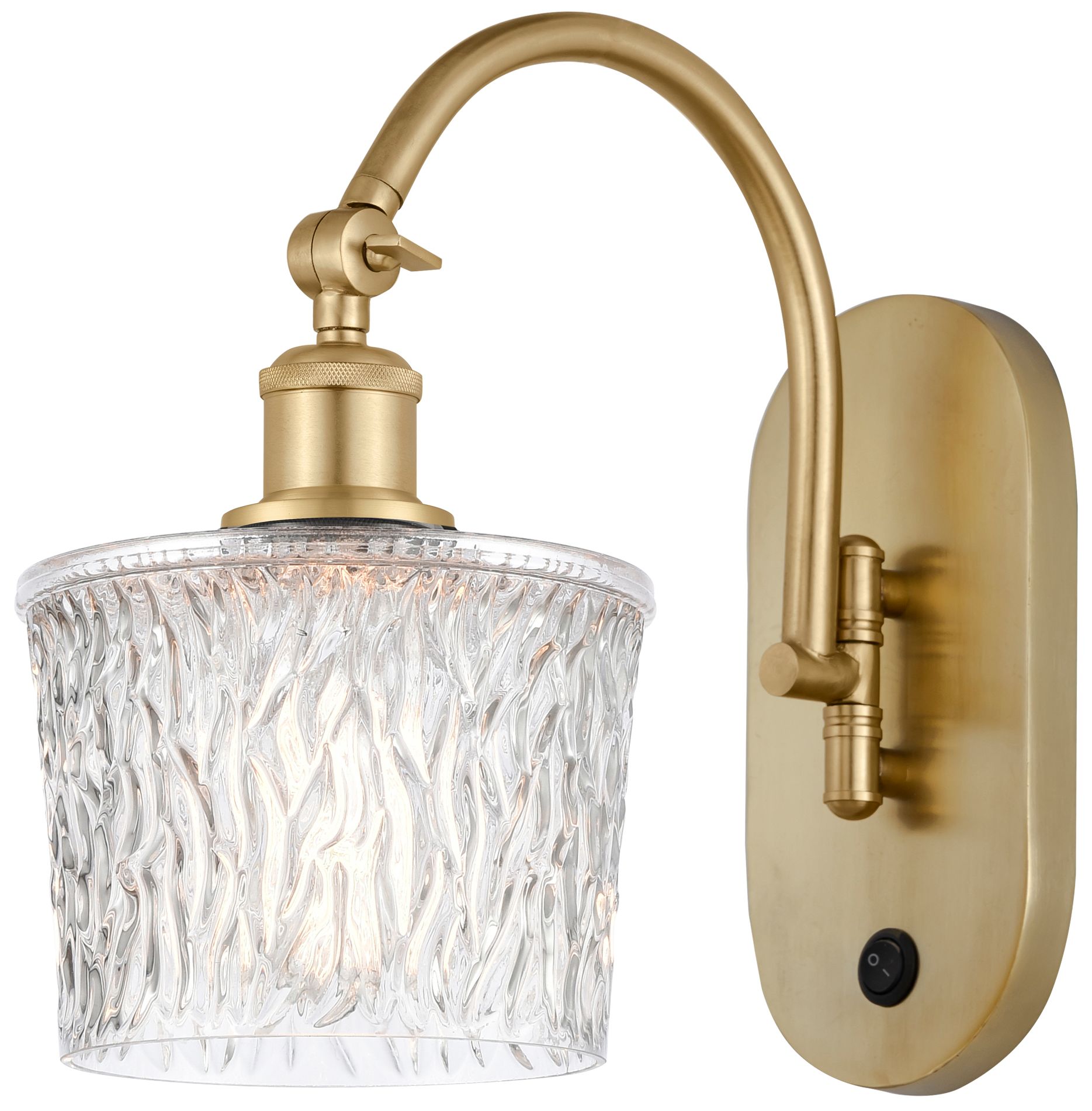 Ballston Niagra 7" LED Sconce - Gold Finish - Clear Shade