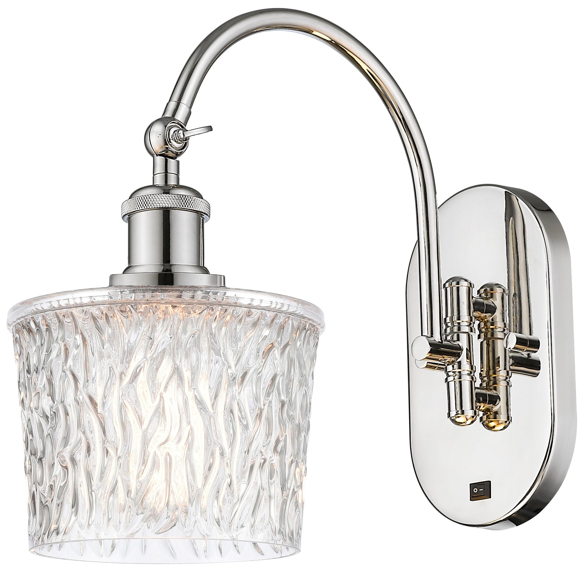 Ballston Niagra 7" LED Sconce - Nickel Finish - Clear Shade