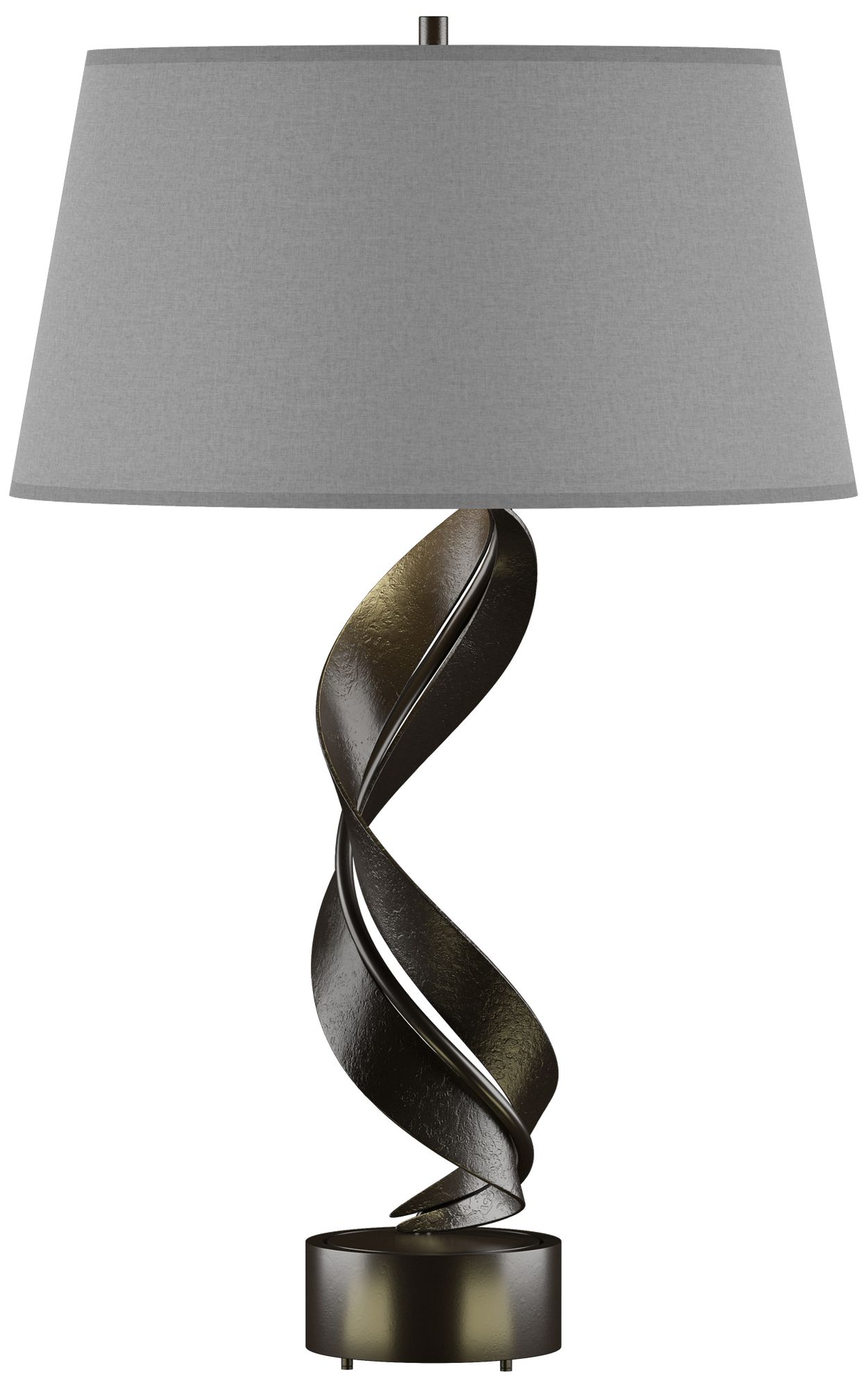 Folio 25.1" High Oil Rubbed Bronze Table Lamp With Medium Grey Shade