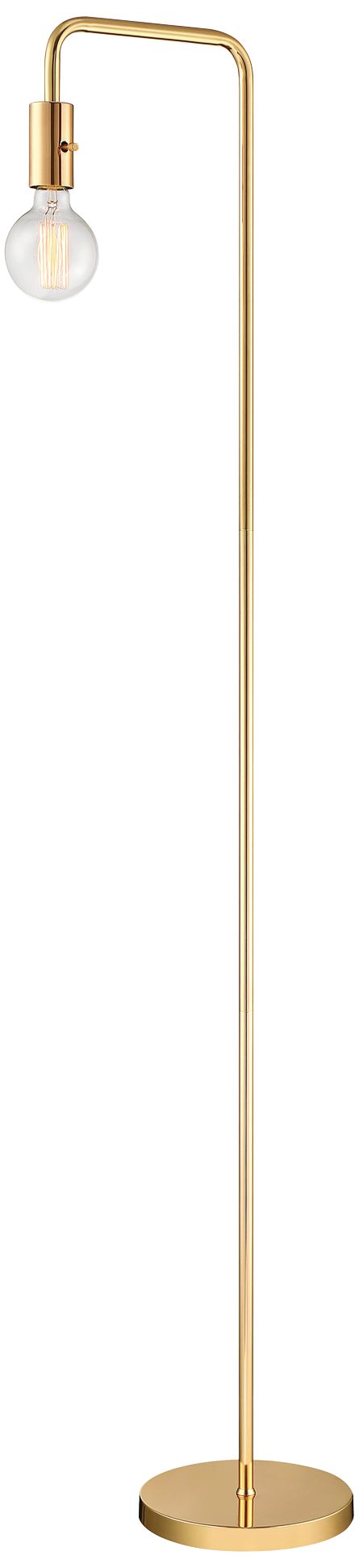 Lite Source Nilmani French Gold Downbridge Floor Lamp