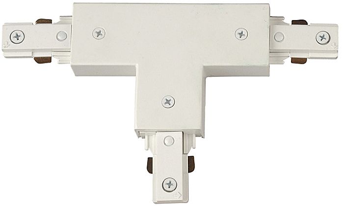 Lightolier L-Series White T-Shaped Track Connector