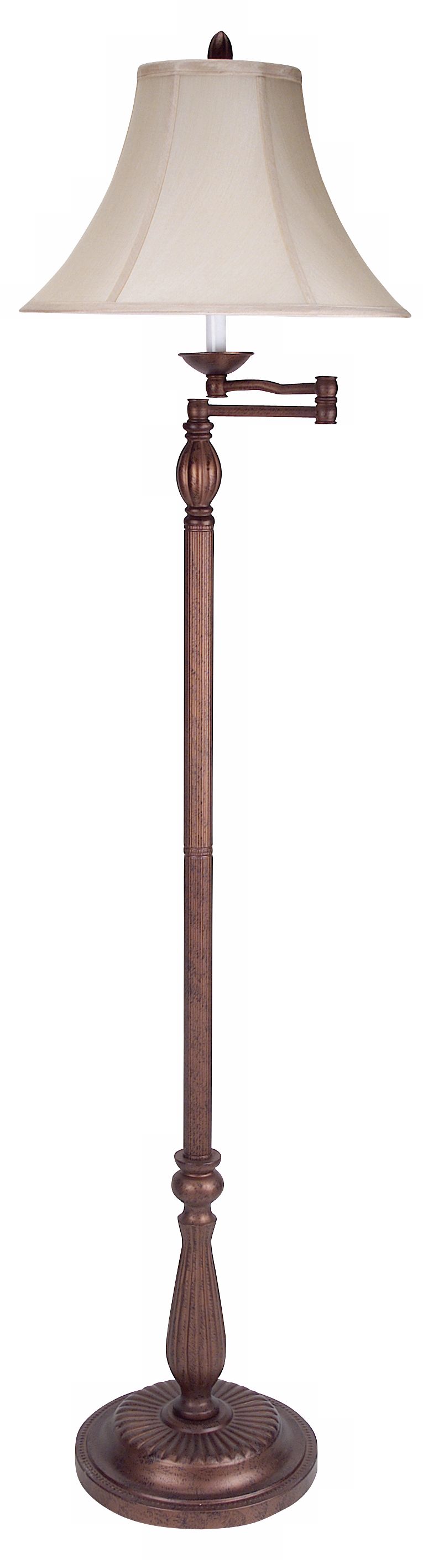 Rust Swing Arm Floor Lamp