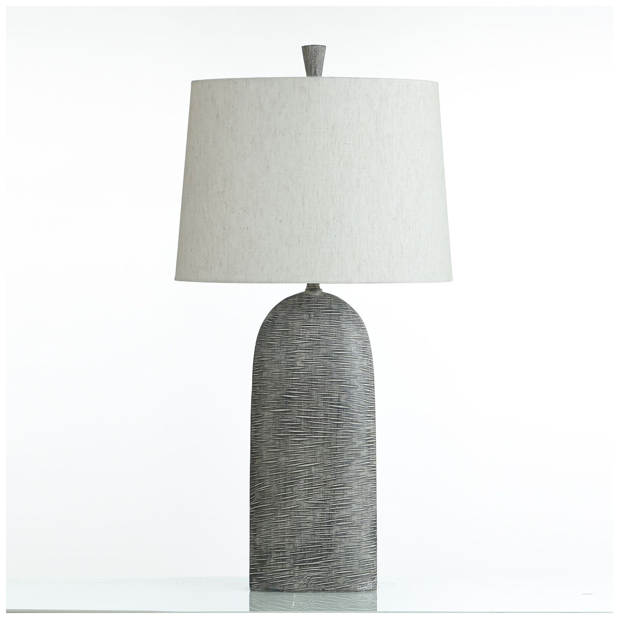Bulwell Grey - Transitional Distressed Table Lamp - 100 Watts - 34In Ht.