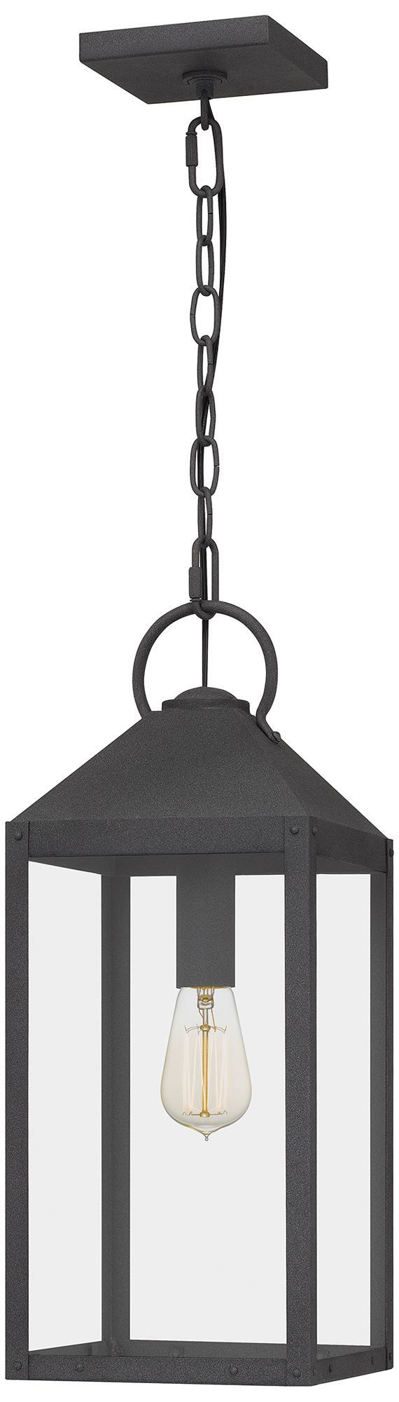 Thorpe 1-Lt Mottled Black Mini Pendant