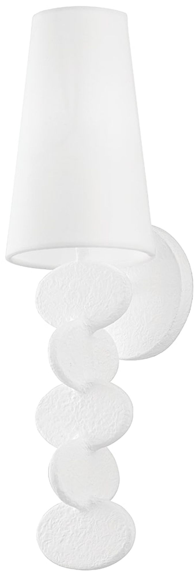 Ellios 18" High Gesso White Wall Sconce