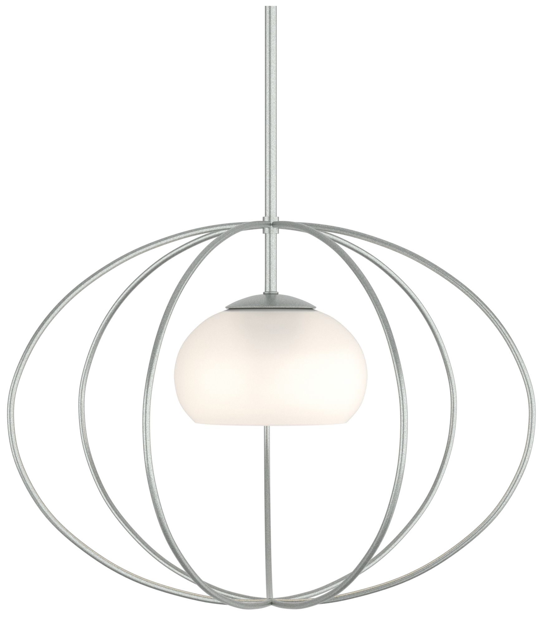 Cadence Mini Pendant - Vintage Platinum Finish - Opal Glass