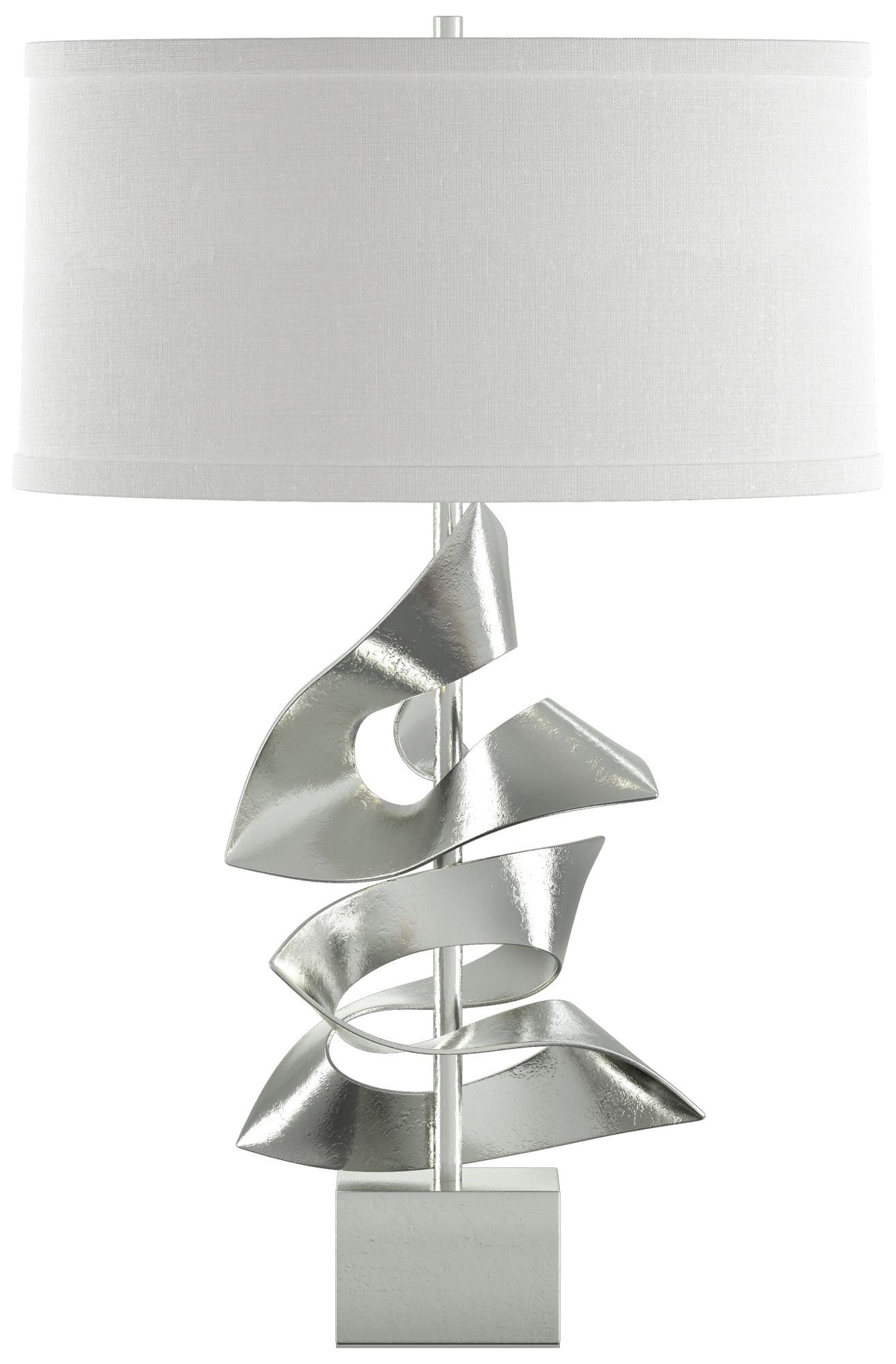 Gallery 24.7"H Sterling Twofold Table Lamp With Natural Anna Shade