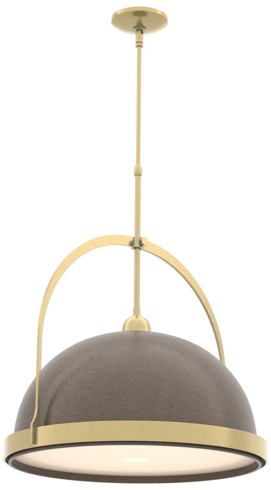 Atlas 21.7"W Bronze Accented Large Modern Brass Standard Pendant