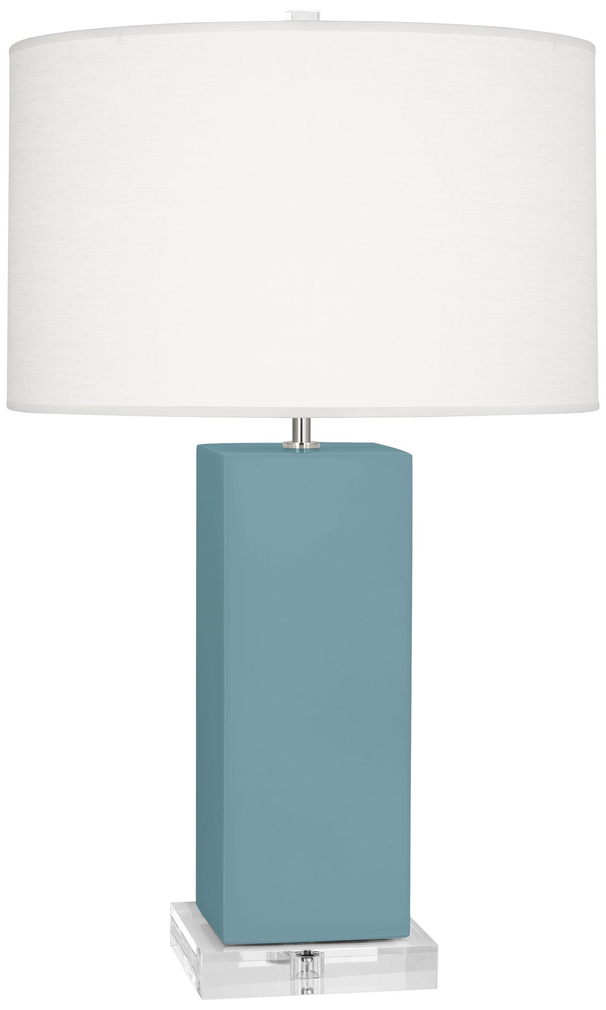 Matte Steel Blue Harvey Table Lamp