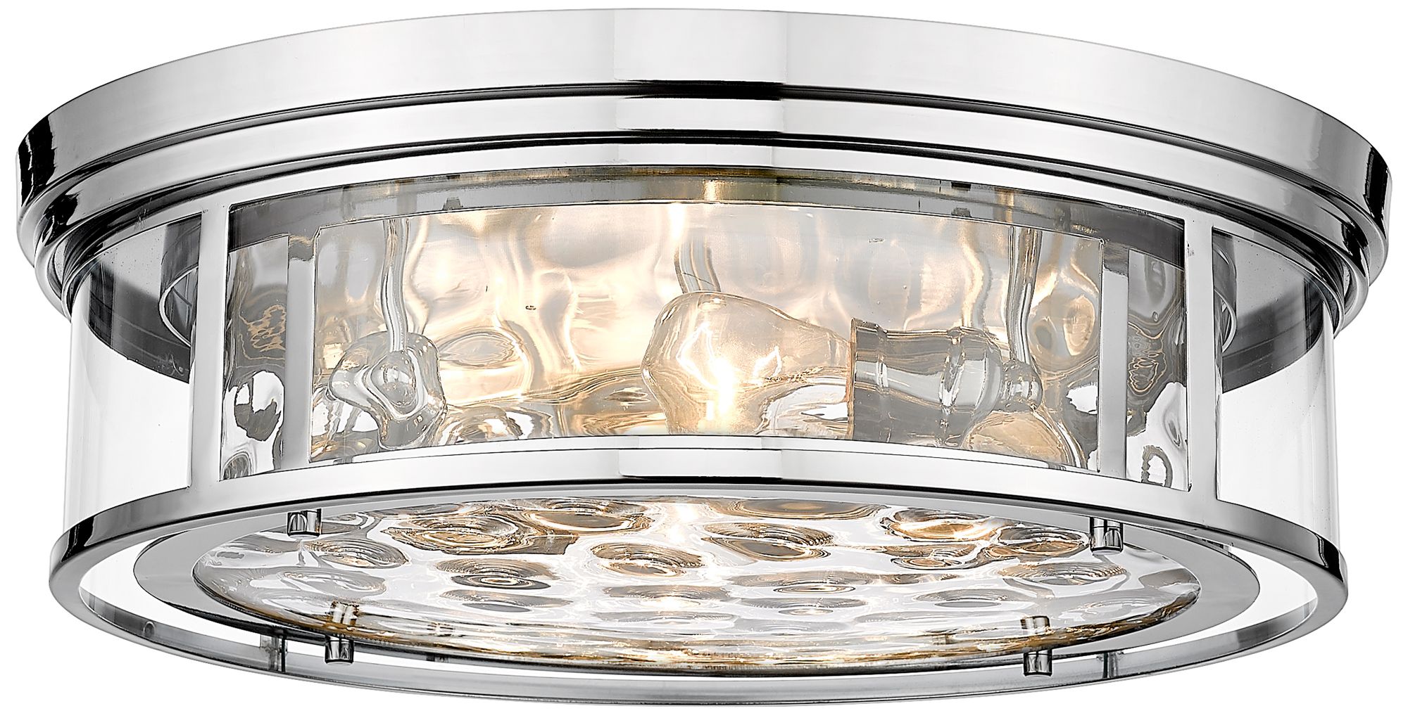 Clarion by Z-Lite Polished Nickel 4 Light Flush Mount