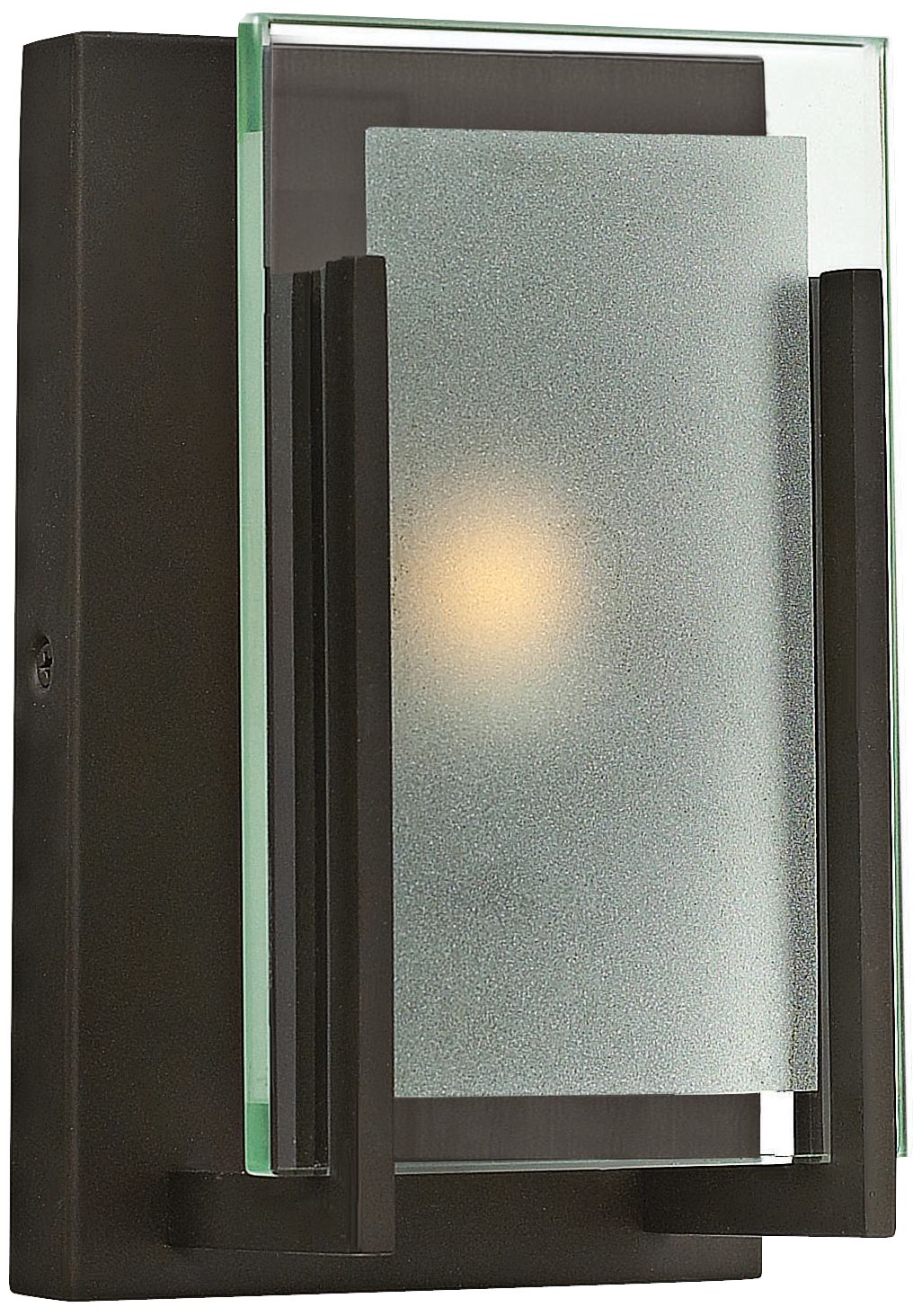 Hinkley Latitude 8" High Oil-Rubbed Bronze Wall Sconce