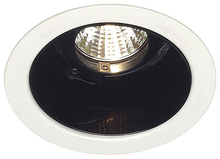 Nora 4" Low Voltage Black Alzak Recessed Light Trim